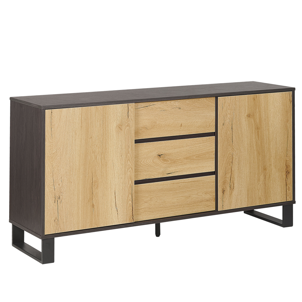 2 Door Sideboard ELDA Brown/ Black