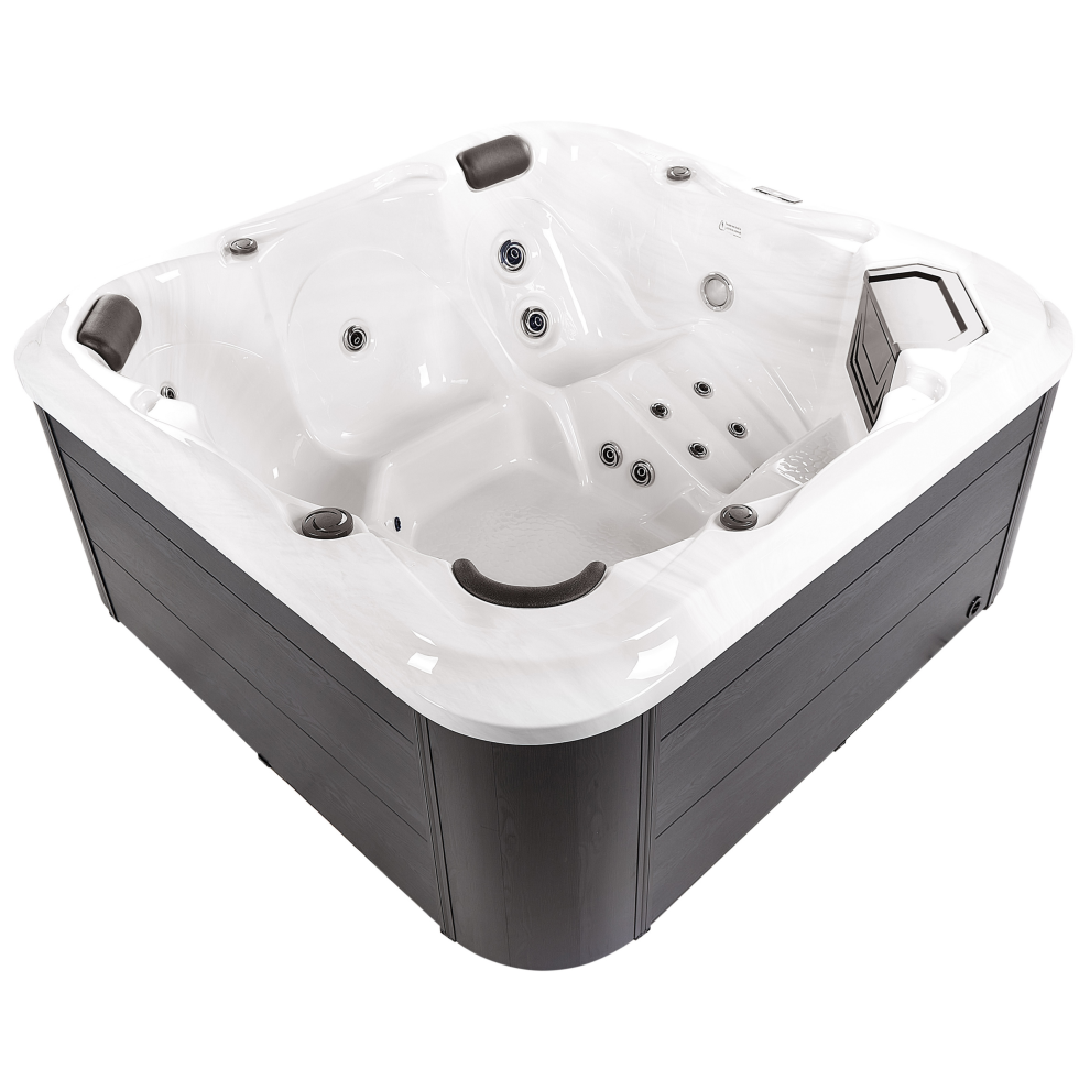 Outdoor Hot Tub with LED TULAROSA White