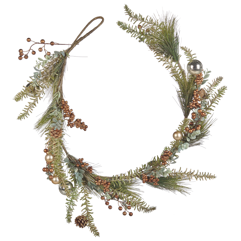 Christmas Garland 150 cm Green and Copper ROTA