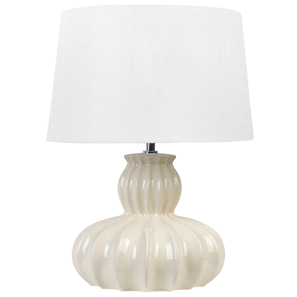 Table Lamp MALABUKA Ceramic Beige