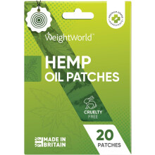 Hemp Patches 20 Count - 24 Hour Transdermal Hemp Seed Oil Heat Patches for Muscle & Joint Relief