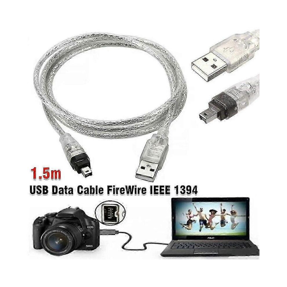 For Mini DV MiniDV USB Data Cable FireWire IEEE 1394 HDV Camcorder to Edit PC