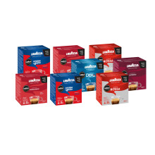 Lavazza, A Modo Mio, 128 Capsule Caff? Gusti Assortiti, 8 Confezioni da 16 Capsule, 2 x Crema e Gusto, 2 x Qualit? Rossa, 2 x Passionale, 1 x Intenso,