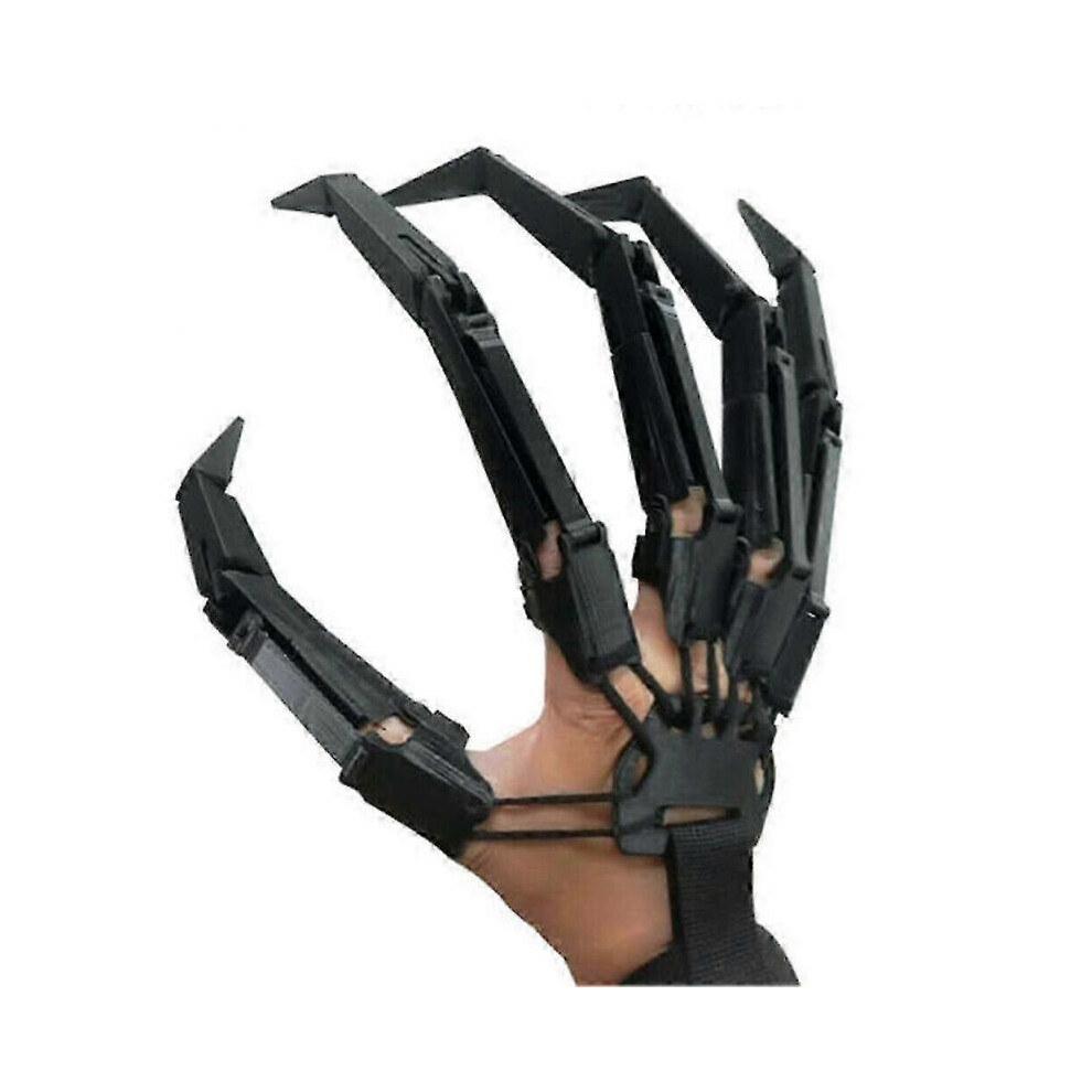 (black) 3d Halloween Articulated Fingers Claws Cosplay Decoration Party Props