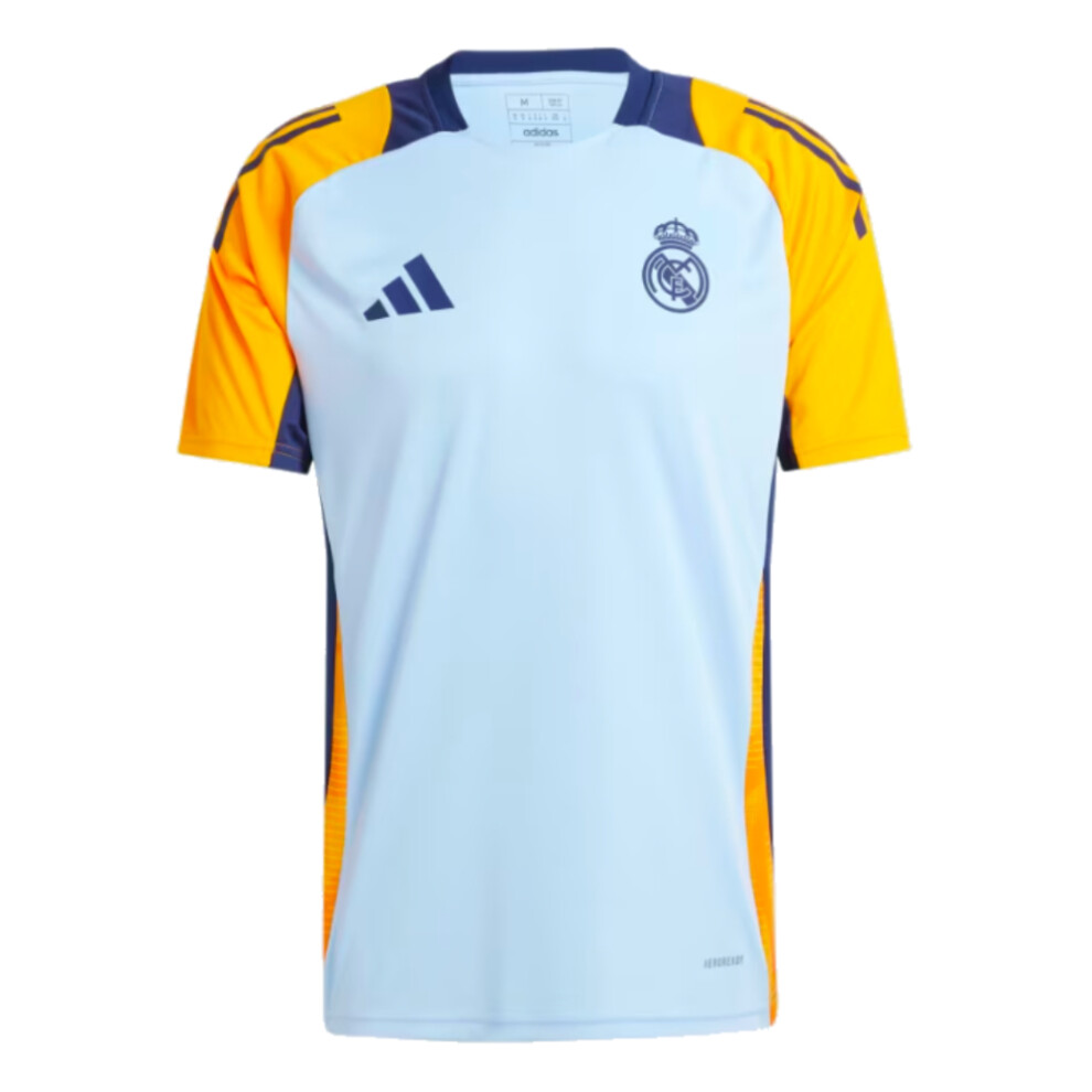 (XXL) 2024-2025 Real Madrid Training Shirt (Glow Blue)