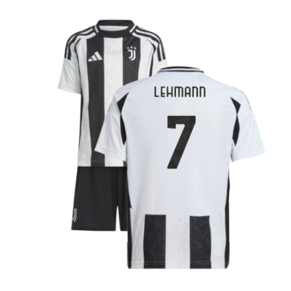 Adidas (5-6 Years) 2024-2025 Juventus Home Mini Kit (Lehmann 7)