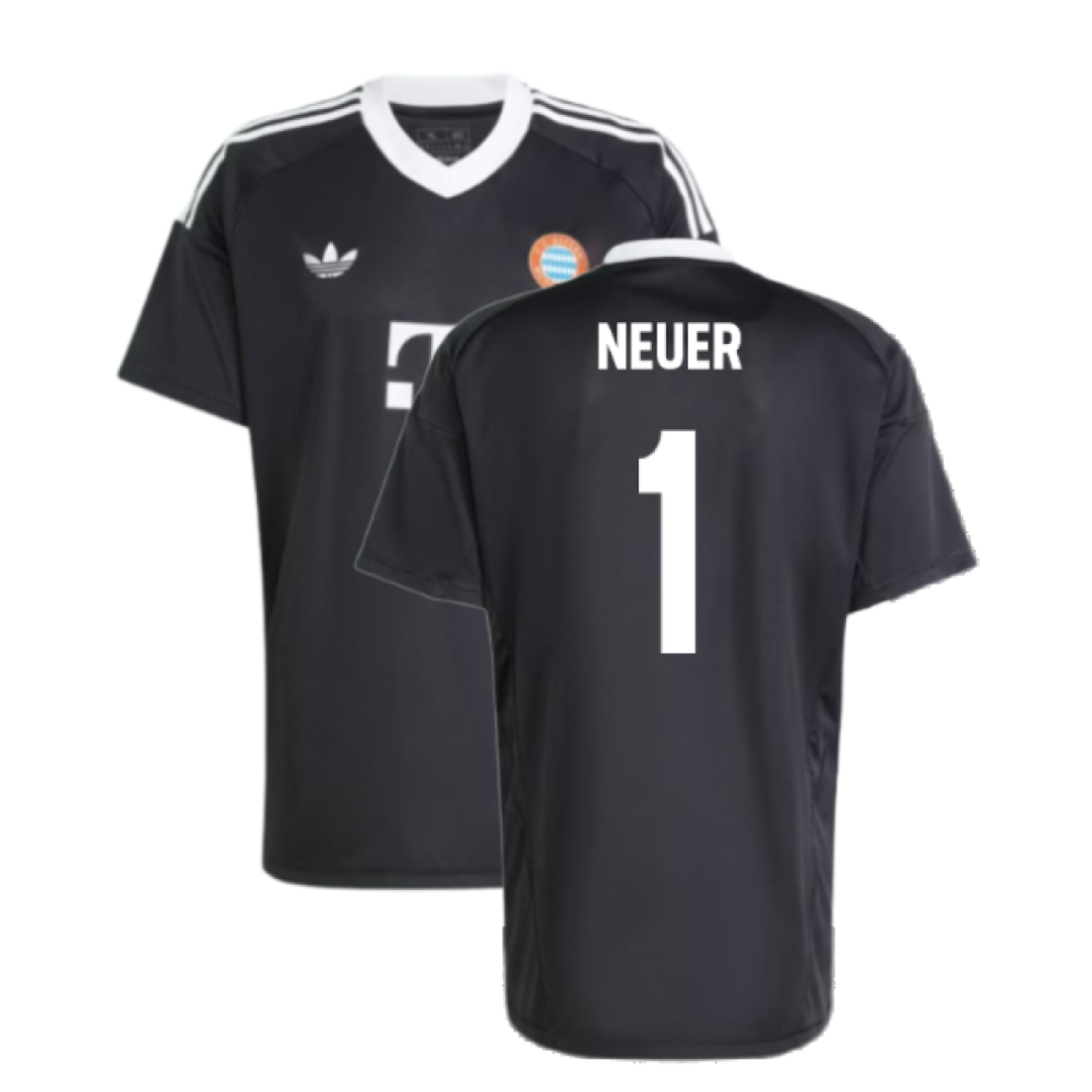 Adidas (M) 2024-2025 Bayern Munich Third Goalkeeper Shirt (Black) (Neuer 1) Black