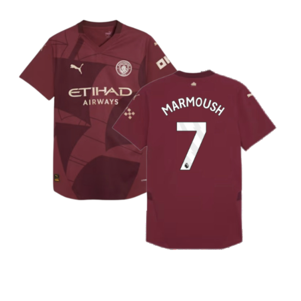 Puma (3Xl) 2024-2025 Man City Third Authentic Shirt (Marmoush 7)
