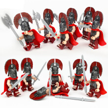 (12PCS Medieval Knights - 11) Medieval Knights Military dragon soldiers building castles MiniFigures Fits Lego