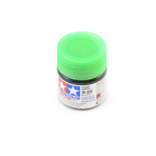 Tamiya 10ml Clear Green acrylic paint # X-25