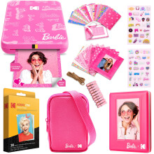 KODAK x Barbie Step Slim Wireless Instant Portable Photo Mobile Printer Gift Bundle (Signature Style)+ Barbie Camera Case, Photo Album, Sticker &