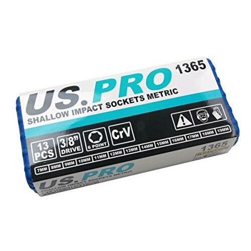 us pro US PRO 13PC 3/8" DR Shallow Impact Sockets Metric 1365 2