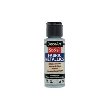 Deco Art SO- Soft Fabric METLC PLA, Silver Platinum, One Size