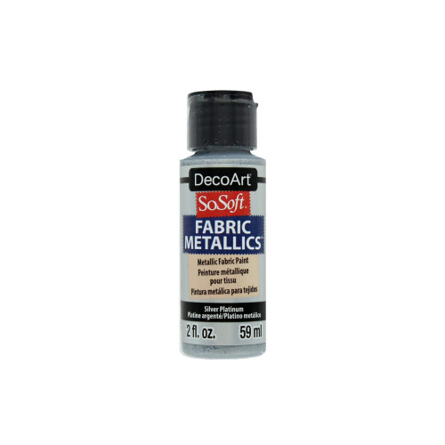 Deco Art SO- Soft Fabric METLC PLA, Silver Platinum, One Size