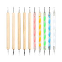 QWORK? Nail Dotting Pen, Dotting Painting Pen, Polish Carving Tool, Dotting Tools Set for Nail Art, Embossing Pattern, Clay Sculpting,10PCS