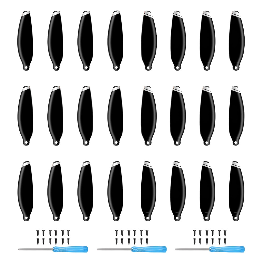 Tosiicop Propeller for DJI Mini 4K, 2, SE - 24pcs Replacement 4726FM Prop Blade Low Noise Wing Mavic Mini Series Drone Accessories with Screws &