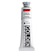 Pro-Art Golden Heavy Body Acrylic Paint 2 oz.-Cadmium Red Medium