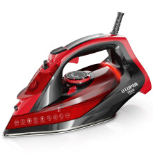 Steam Iron for Clothes - Non-Stick Soleplate - 1800W Clothes Iron - Adjustable tat Control, Overheat Safety, Variable Steam Control, Auto-Off,