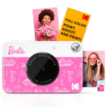 Barbie x Kodak Printomatic Full-Color Instant Print Digital Camera ? 5MP Portable Barbie Camera Prints Colorful 2x3? Sticky-Back Photos ? Signature