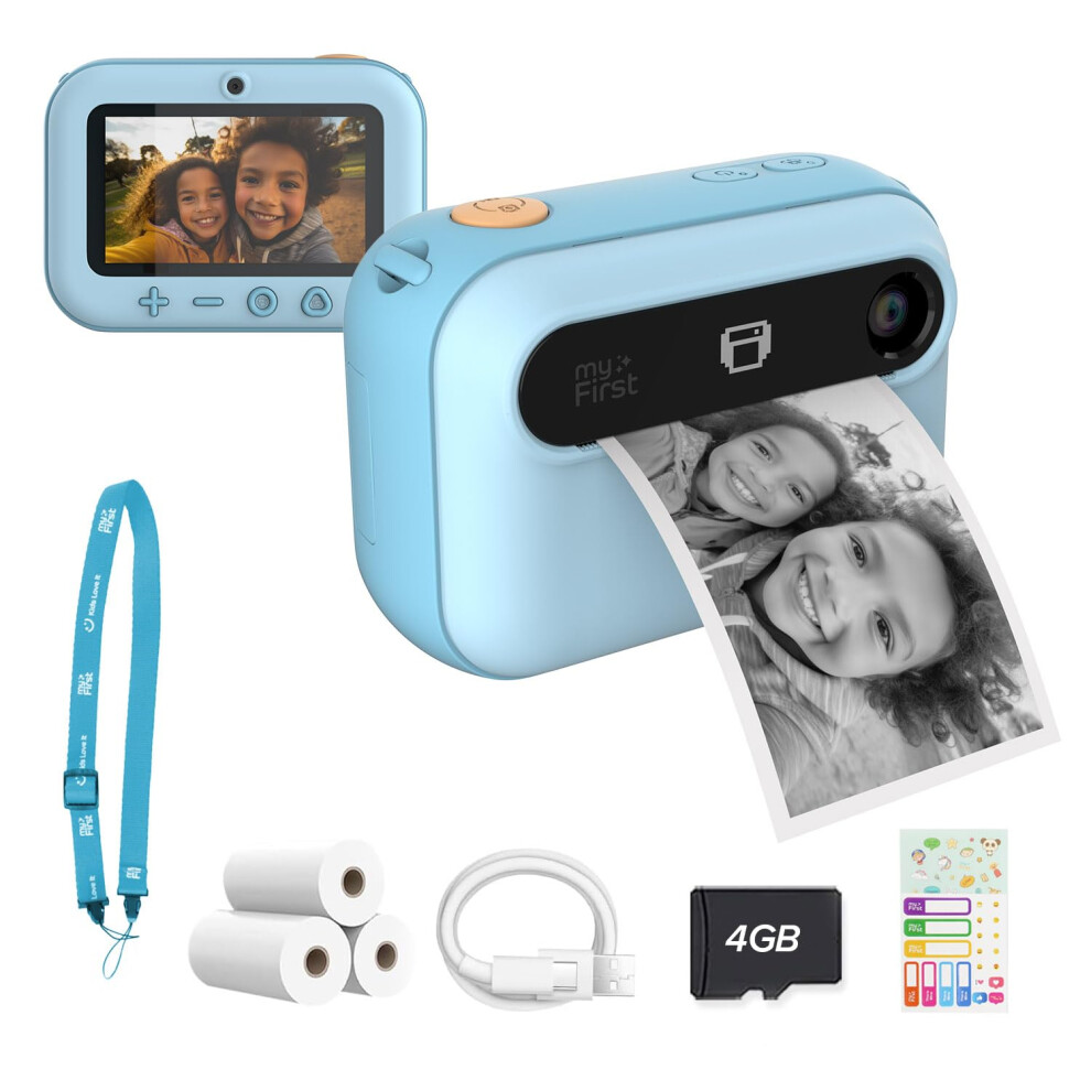 Photos - Instant Camera myFirst Kids Camera Instant Print  Insta 20 Dual Lens Selfie Digital Camera for Kids with No Ink with Thermal Paper Printing 