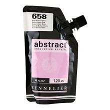 Sennelier : Abstract Acrylic Paint : 120ml : Satin : Quinacridone Pink