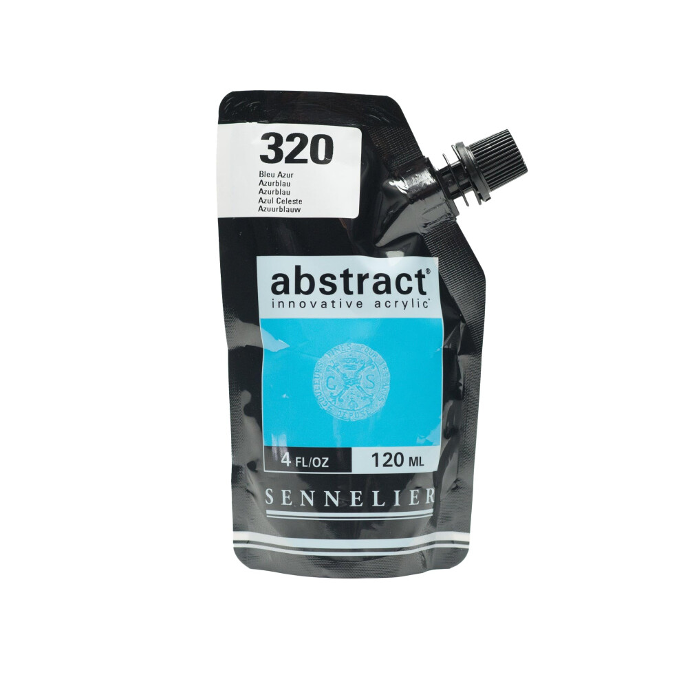 Astratto In Acrilico, 120 Ml, Colore: Azzurro-image