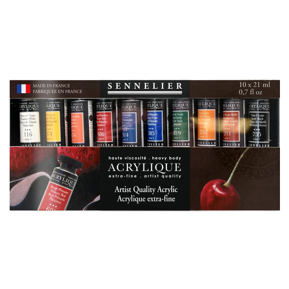 Sennelier Artist Acrylique Set 10 21Ml Tubes-image