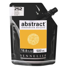 Sennelier Abstract Acrylic 500ml Pouch, Yellow Ochre, (10-121521-252)