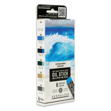 Sennelier Extra Fine Oil Stick 12ml Seascape Set of 6