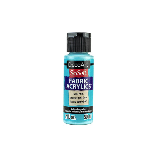 DecoArt SoSoft Acrylic Fabric Paint 59ml (2oz) - Turquoise
