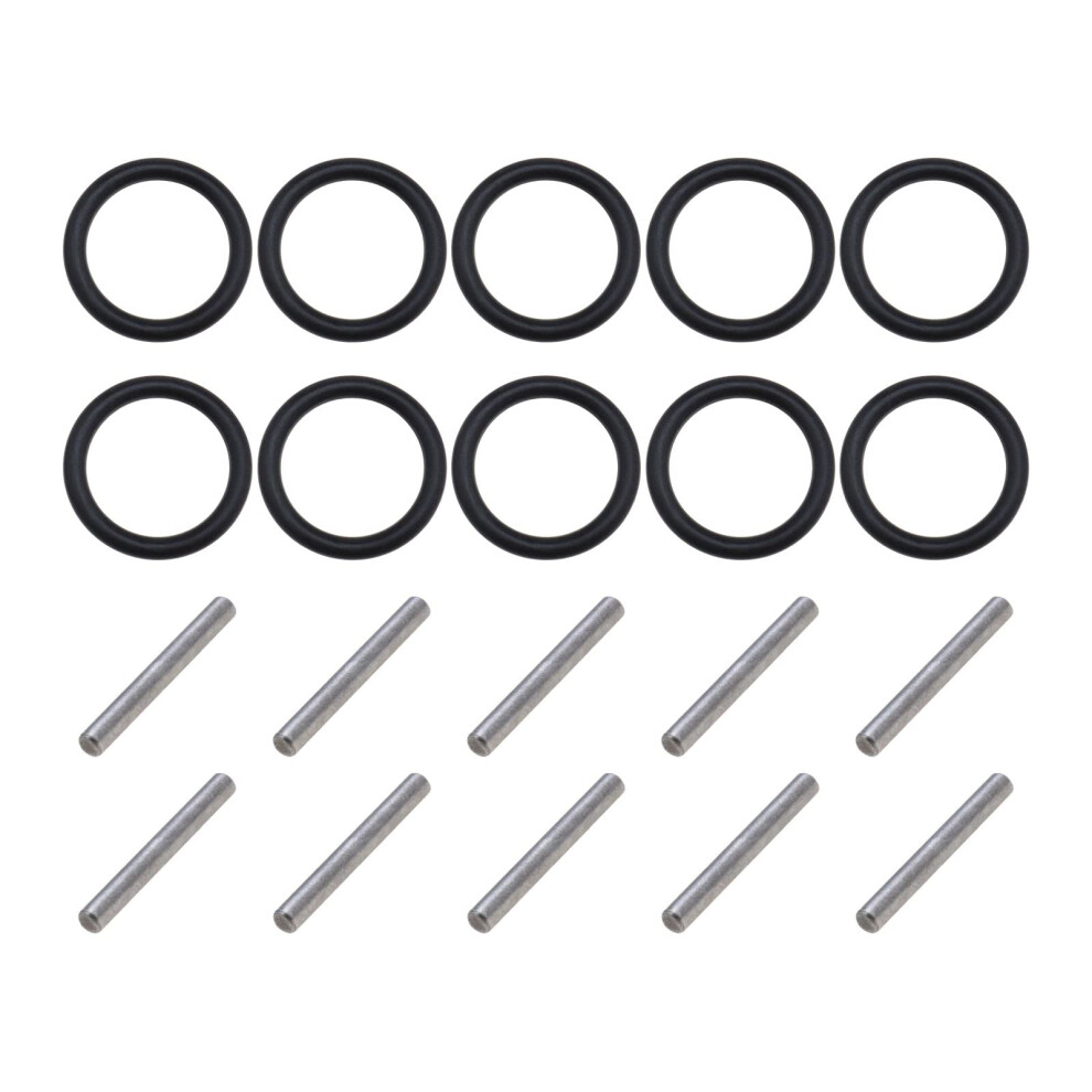 Ecsing 10 Pairs Replacement O-Ring & Pin 3Mm Impact Ring And Pin 3 X 25Mm Socket Pins For 1/2'' 20-22Mm Impact Socket Scaffolders Impact Wrench Needle 4895243511866