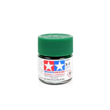 Tamiya Acrylic Mini X-5 Gloss Green 10ml Paint Bottle