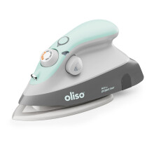 oliso M3Pro Mini Project Iron ? Compact Size Steam Iron with LED Light for Textiles, Clothes, Sewing, Quilting and Crafts - 220V/120V, Diamond