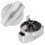 Belling Belling Genuine Hob Hotplate Control Knob Switch (Silver / Chrome - Pack of 2) 1
