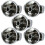 Belling Belling Genuine Hob Hotplate Control Knob Switch (Silver / Chrome - Pack of 5) 2