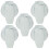 Belling Belling Genuine Hob Hotplate Control Knob Switch (Silver / Chrome - Pack of 5) 1