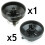 Stoves Stoves Gas Hob Oven Cooker Knobs Flame Control Switch (Pack of 6, Black/Silver) 3