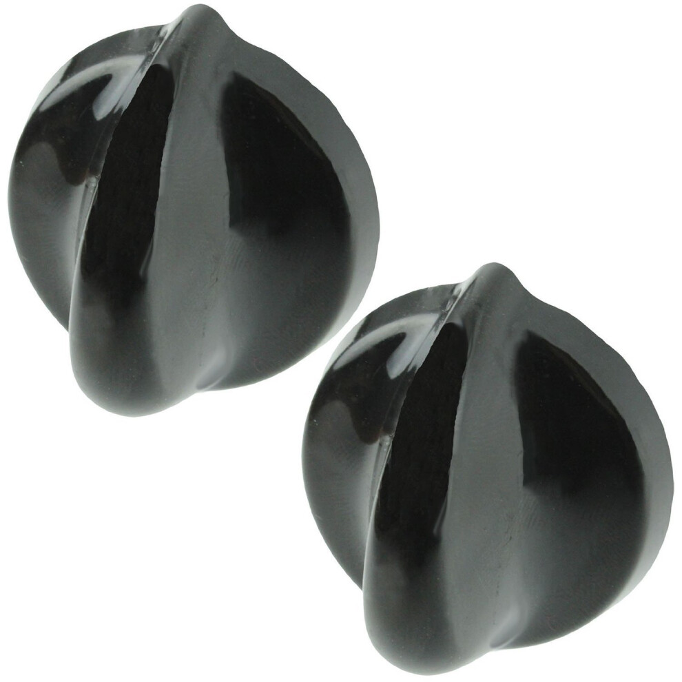 Belling Genuine Temperature Control Knob For Oven Cooker Hob (Black) (Pack Of 2) Black