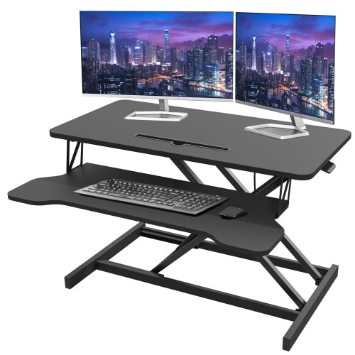 HomeRevel- Standing 80cm Desk Converter - Ergonomic Sit-Stand Desk ...