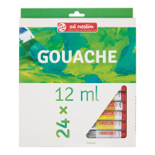 Talens Art Creation Gouache Paint Starter Set with 24 Colors (12 ml tubes) | Painting for Adults