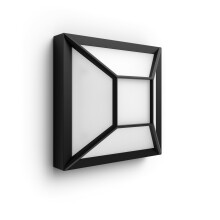Philips myGarden LED Wall Light, Replaceable Bulb, Garden Light, Aluminium Plastic, Black, 12 W, 230 V