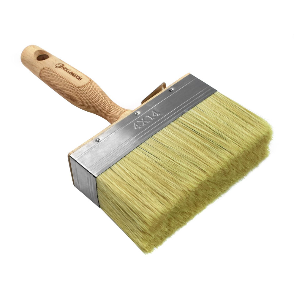 Rollingdog Fence Shed Paint Brush-140Mm Deck Stain Block Brush For Masonry, Floor, Wall And Outdoor Painting, No Bristle Loss 6975284270774
