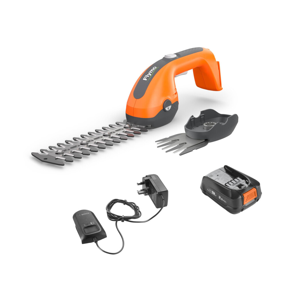 Flymo 18V Simplishear Power For All Battery 2-In-1 Grass And Hedge Shear Kit
