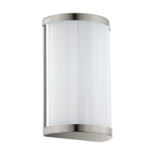 EGLO Cupella LED Wall Light 2 Bulbs Wall Light Modern Wall Lighting for Indoor Use Metal and Plastic Living Room Lamp in Nickel Matt White LED Hallway