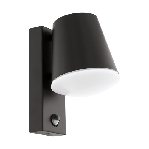 EGLO Eglo 97451 CALDIERO Outside Wall Light with Sensor in Black