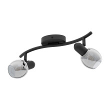 Eglo Wall Light LB19 Pollica Black 2 x E14