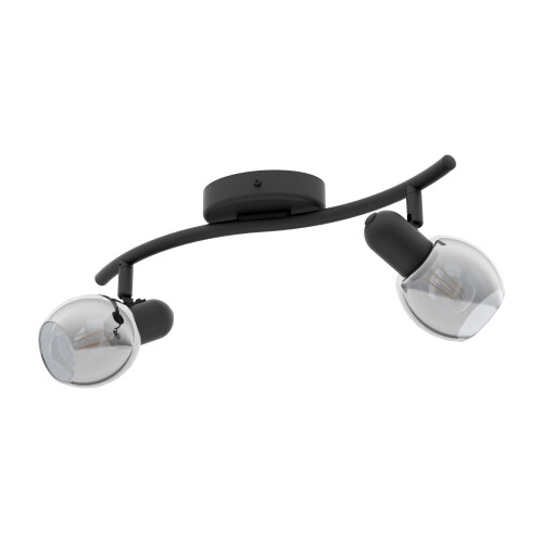 EGLO Eglo Wall Light LB19 Pollica Black 2 x E14