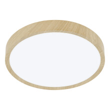 Eglo LED Outdoor Ceiling Light Musurita, Outside lamp for Wall and Ceiling, Porch Lighting, Exterior lamp Made of Metal in Wood Look, Warm White,