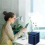 Humidifiers for Bedroom, Large Capacity Humidifier USB Mist Top Essential Oil Diffuser Desktop White 4