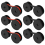 6Pcs Universal Typewriter Ribbon Twin Spool Replacement for Most (Black-Red,Black) 6